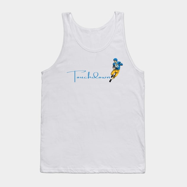 Touchdown Chargers! Tank Top by Rad Love